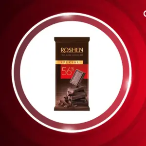 شکلات تلخ 56% روشن Roshen
