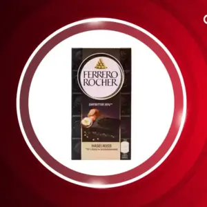 شکلات تلخ با تکه های فندوق فررو روچر Ferrero Rocher