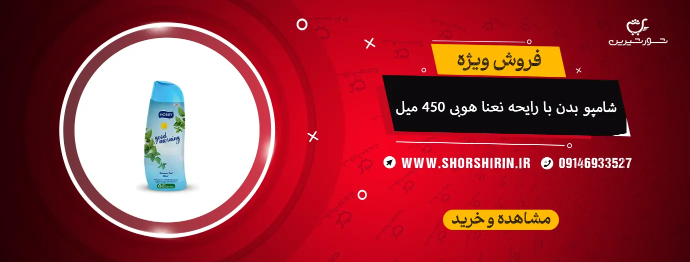 شامپو بدن با رایحه نعنا هوبی 450 میل